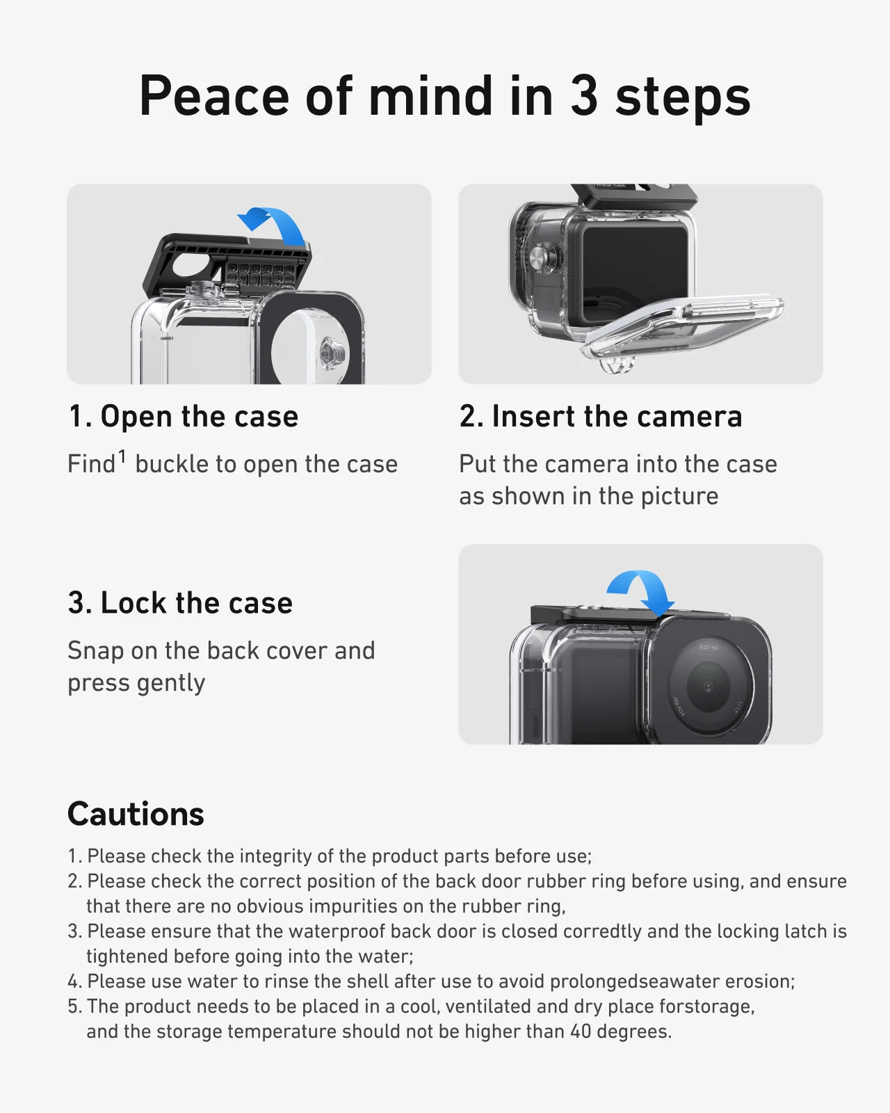 60m Waterproof Case For DJI Osmo Action 6 - Image 11
