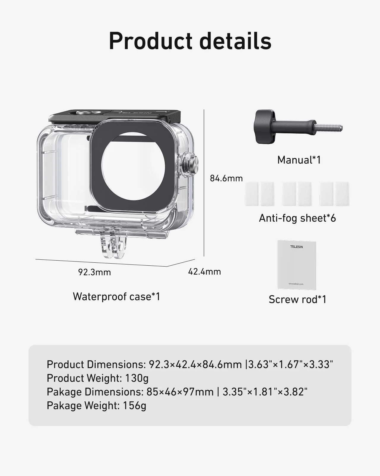 60m Waterproof Case For DJI Osmo Action 6 - Image 12