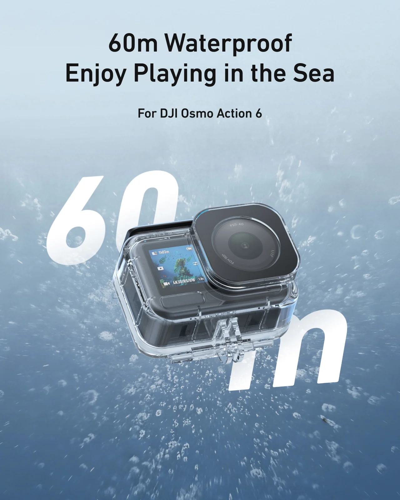 60m Waterproof Case For DJI Osmo Action 6 - Image 3