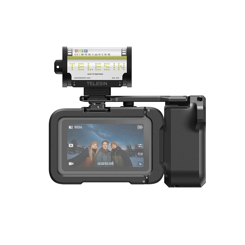 TELESIN StreetGrip Kit + RGB Fill Light for DJI Osmo Action 6 - Image 12