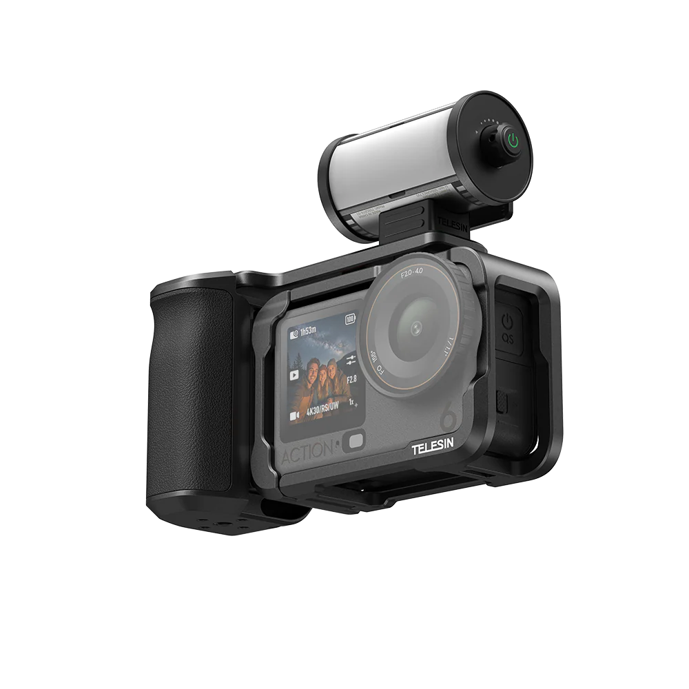 TELESIN StreetGrip Kit + RGB Fill Light for DJI Osmo Action 6 - Image 13