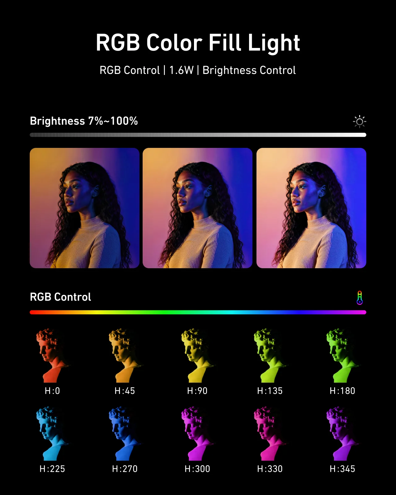 TELESIN StreetGrip Kit + RGB Fill Light for DJI Osmo Action 6 - Image 3