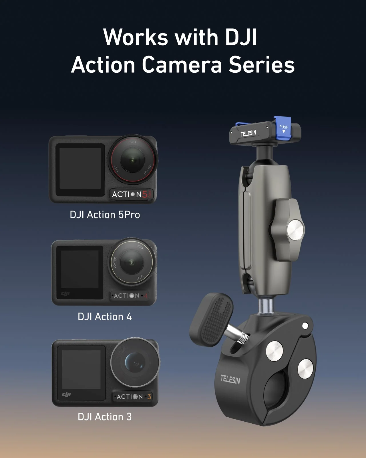 Aluminum Alloy Camera Clamp Mount for Osmo Action - Image 5
