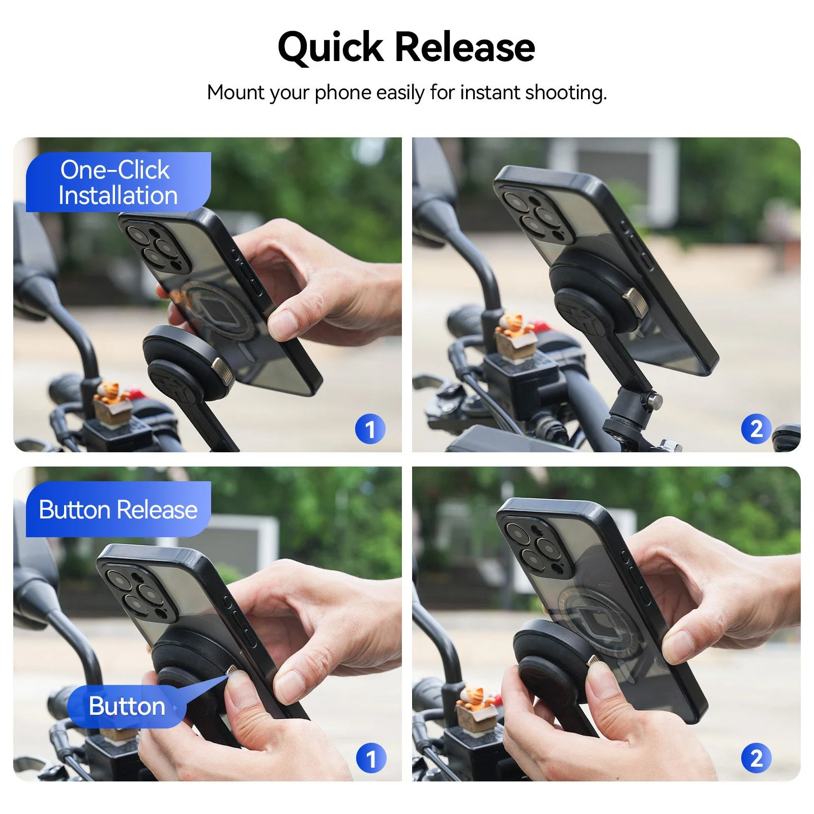Telesin Bike Handlebar Mount for Phone - Image 5