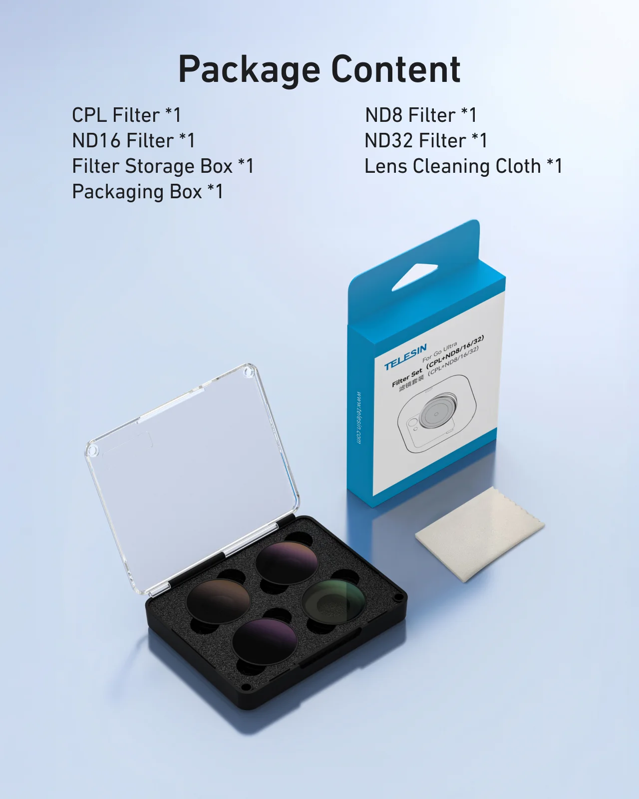 CPL + ND8/16/32 Filter Kit for Insta360 Go Ultra - Image 9