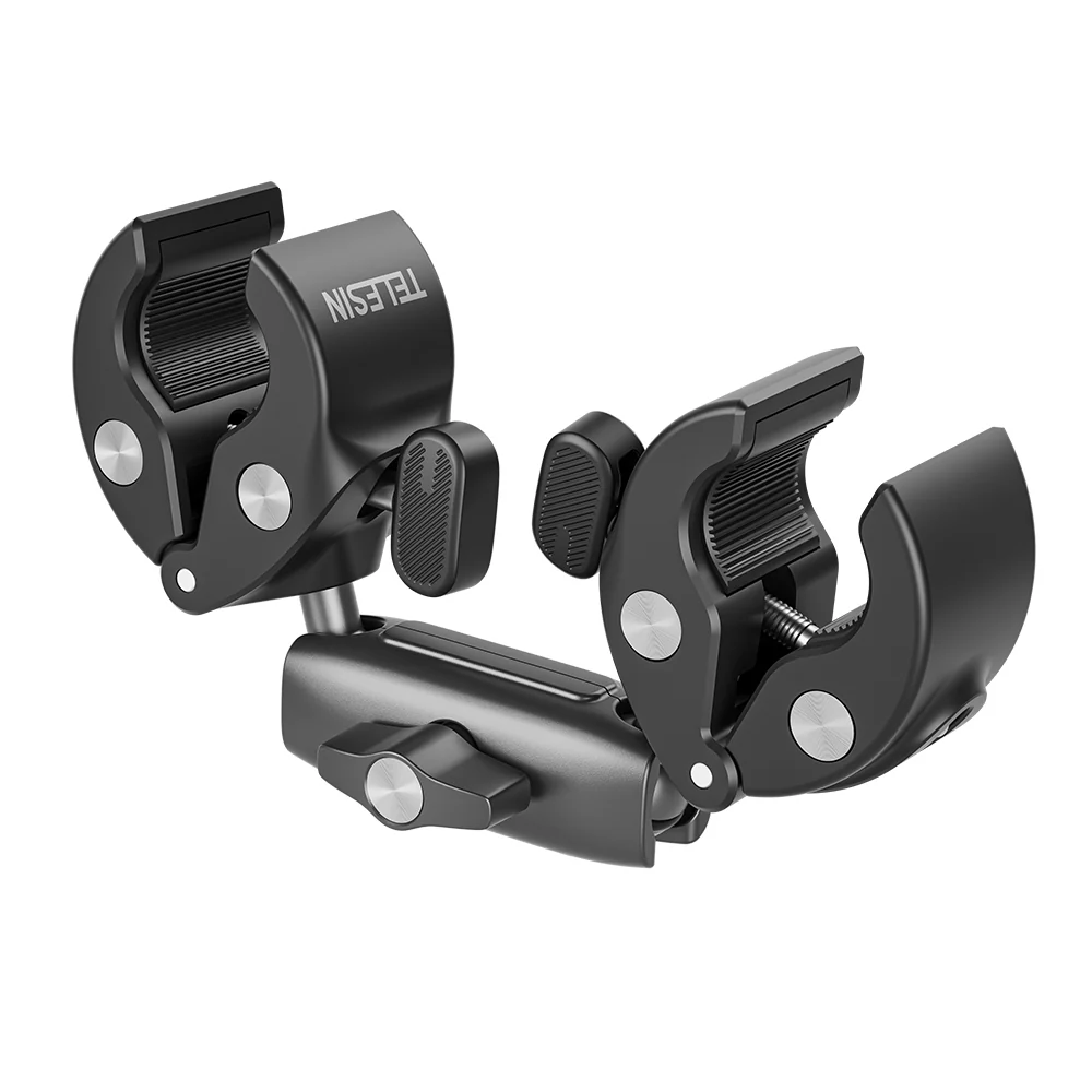 TELESIN Double-headed Crab Clamp Bike/Moto Pipe Clamp - Image 4