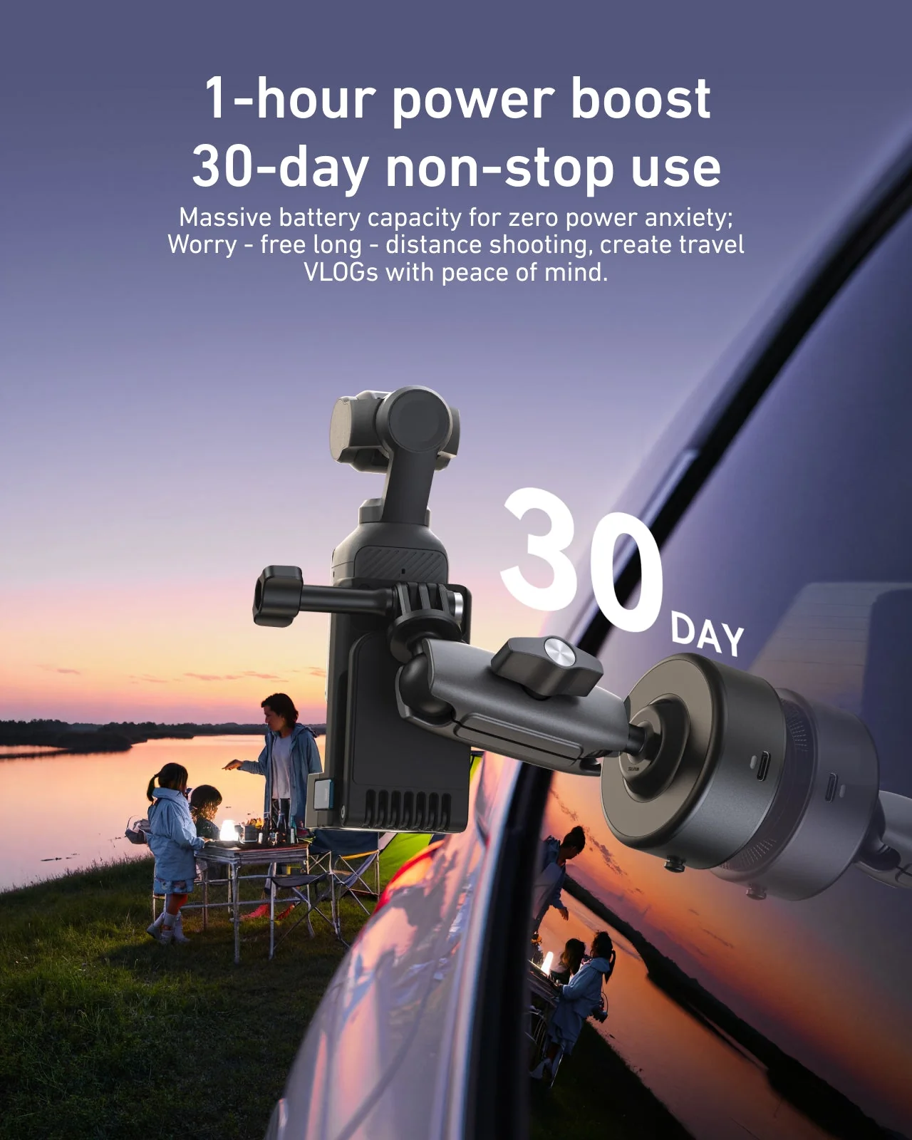 Electric Suction Cup Mount for DJI Osmo Pocket 3 - Image 5