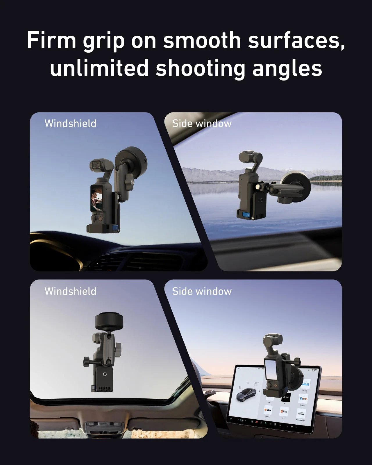 Electric Suction Cup Mount for DJI Osmo Pocket 3 - Image 6