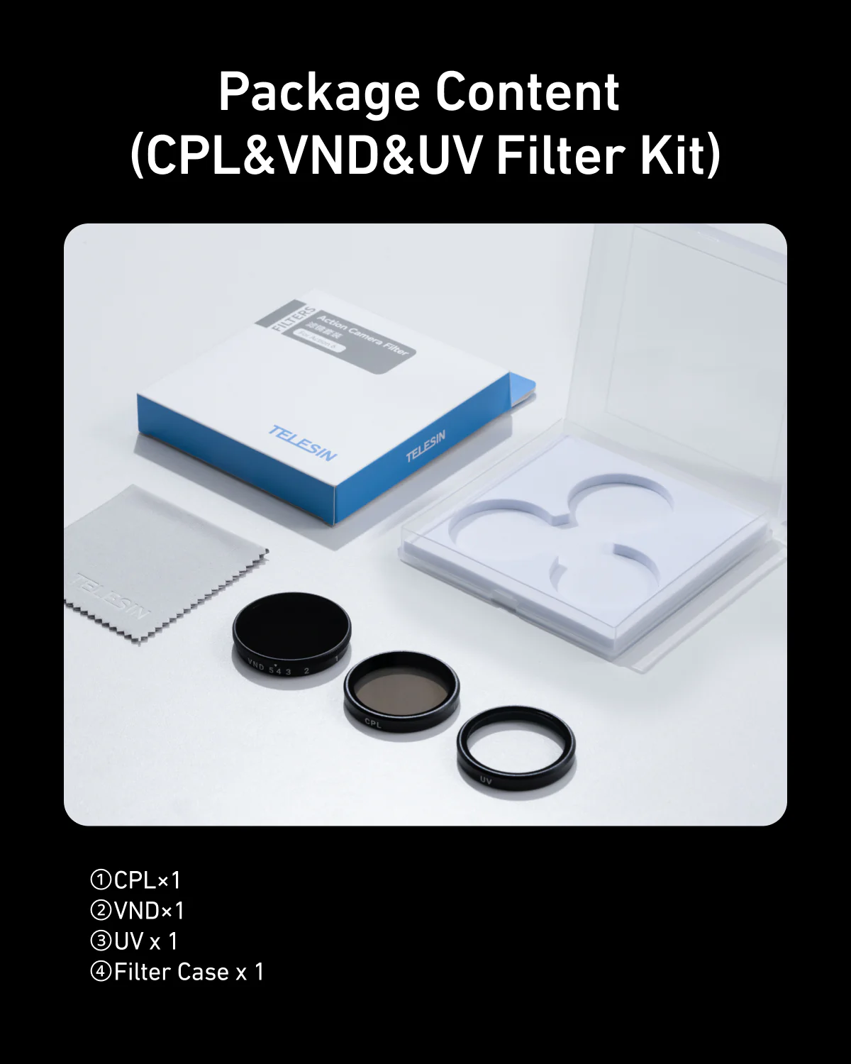 Filter Kits (CPL/ND2-32/UV) for Action 5/4/3 - Image 12