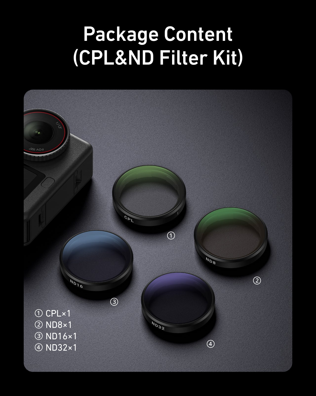 Filter Kits (CPL/ND8/16/32) for DJI Osmo Action 6 - Image 14