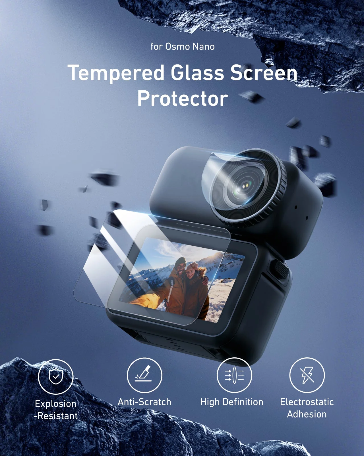 TELESIN Flexible Lens Protector for DJI Osmo Nano - Image 6
