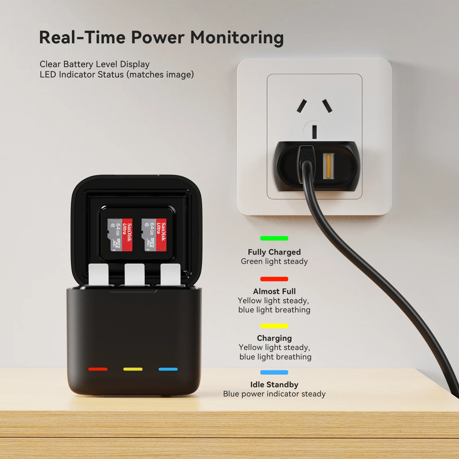 Retractable charging box for Gopro 13 - Image 6