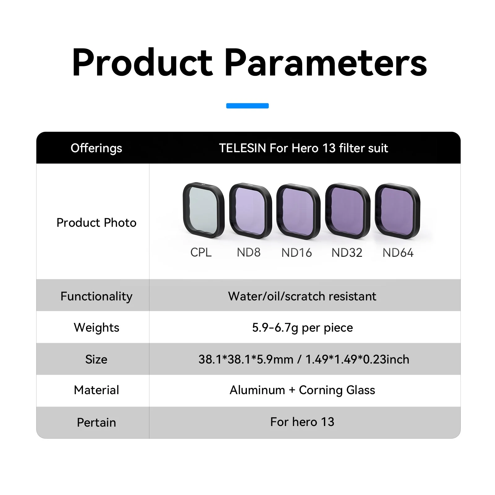 GP HERO 13 filter set - Image 12