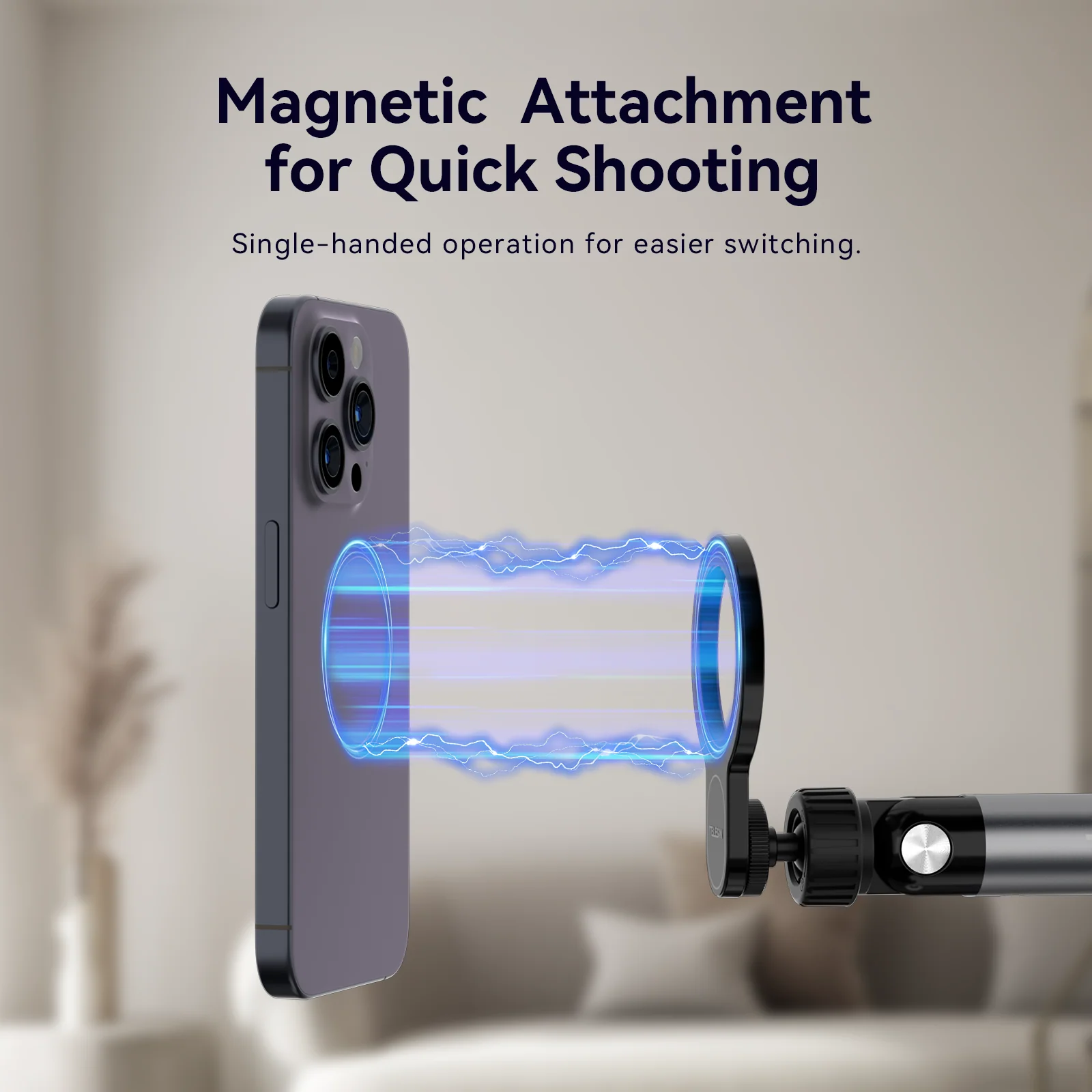 TELESIN Magnetic Desktop Stand(Clamping) - Image 3