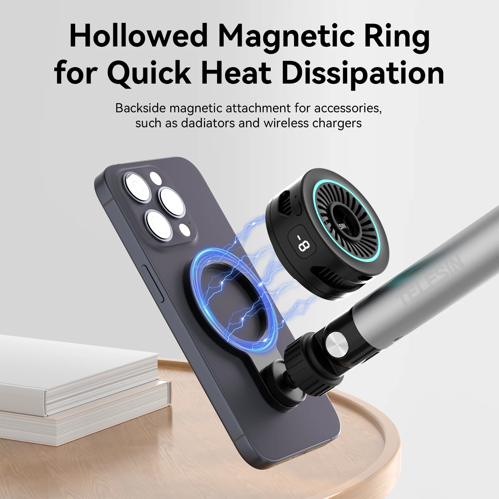 TELESIN Magnetic Desktop Stand(Clamping) - Image 7
