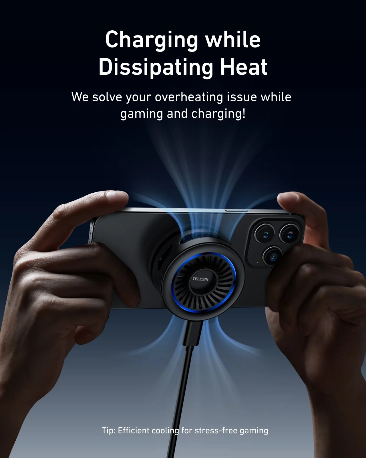 TELESIN Magnetic Phone Cooler - Image 5
