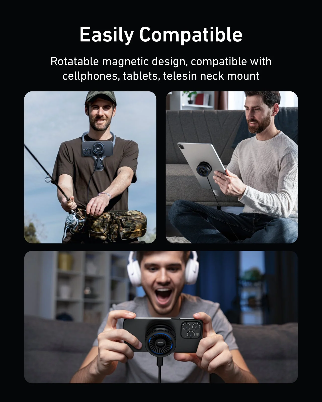TELESIN Magnetic Phone Cooler - Image 8
