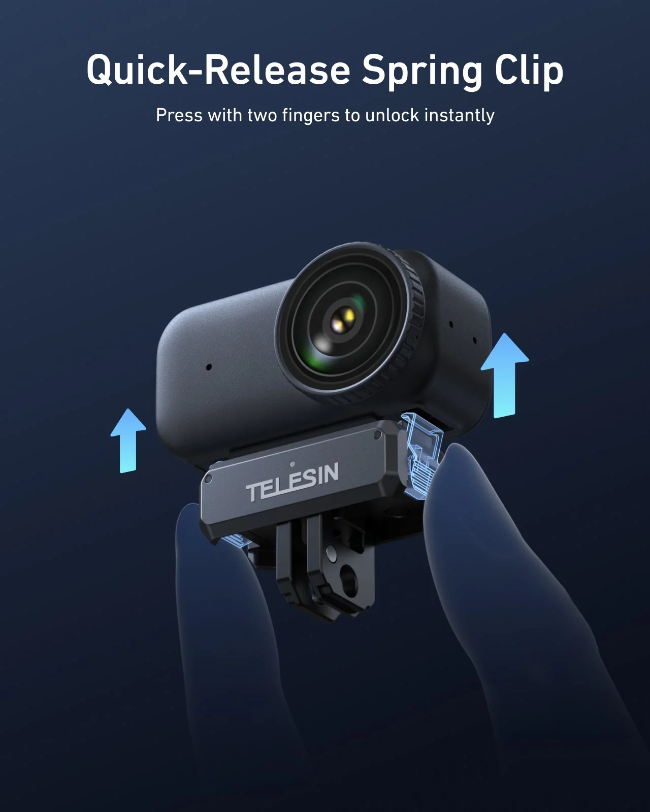 TELESIN Magnetic Quick-Release Charging Adapter Mount for DJI Osmo Nano - Image 6
