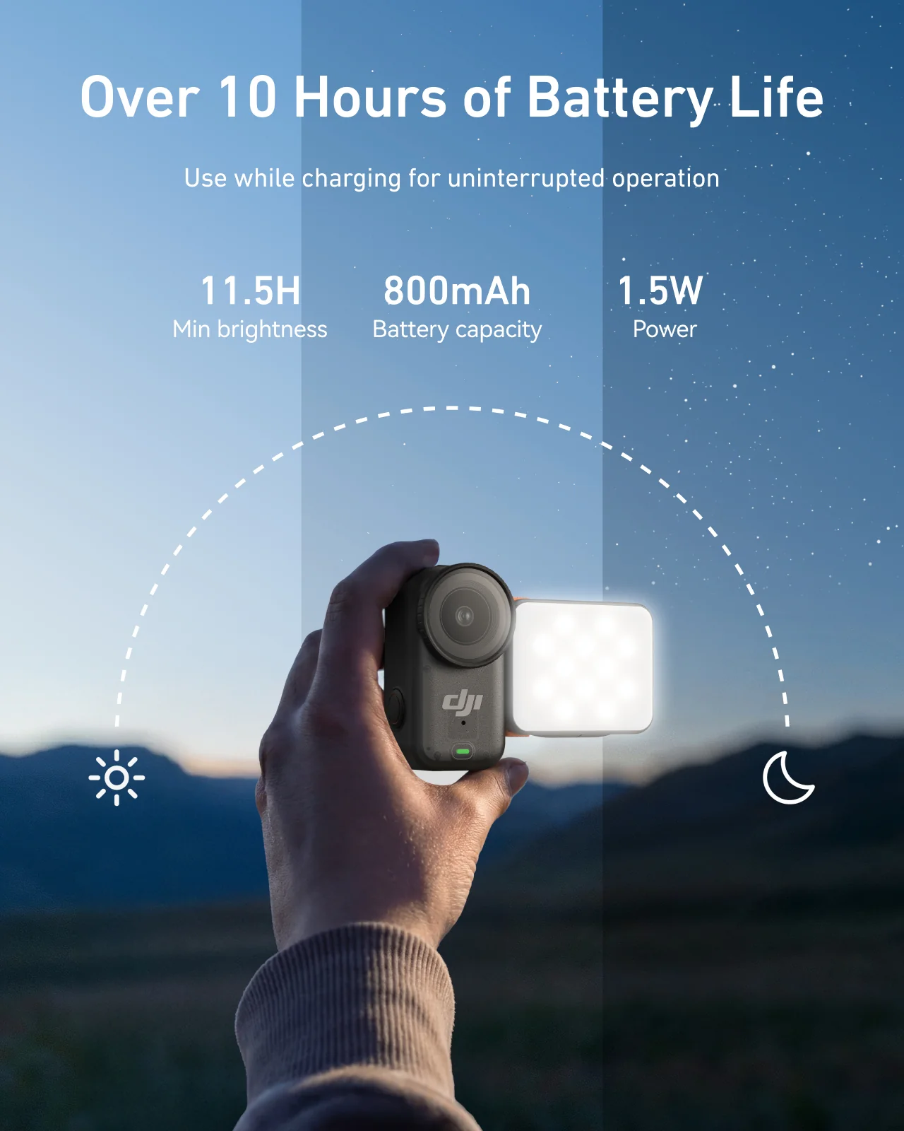Magnetic Quick-Release Fill Light for Osmo Nano/Action 6 - Image 4