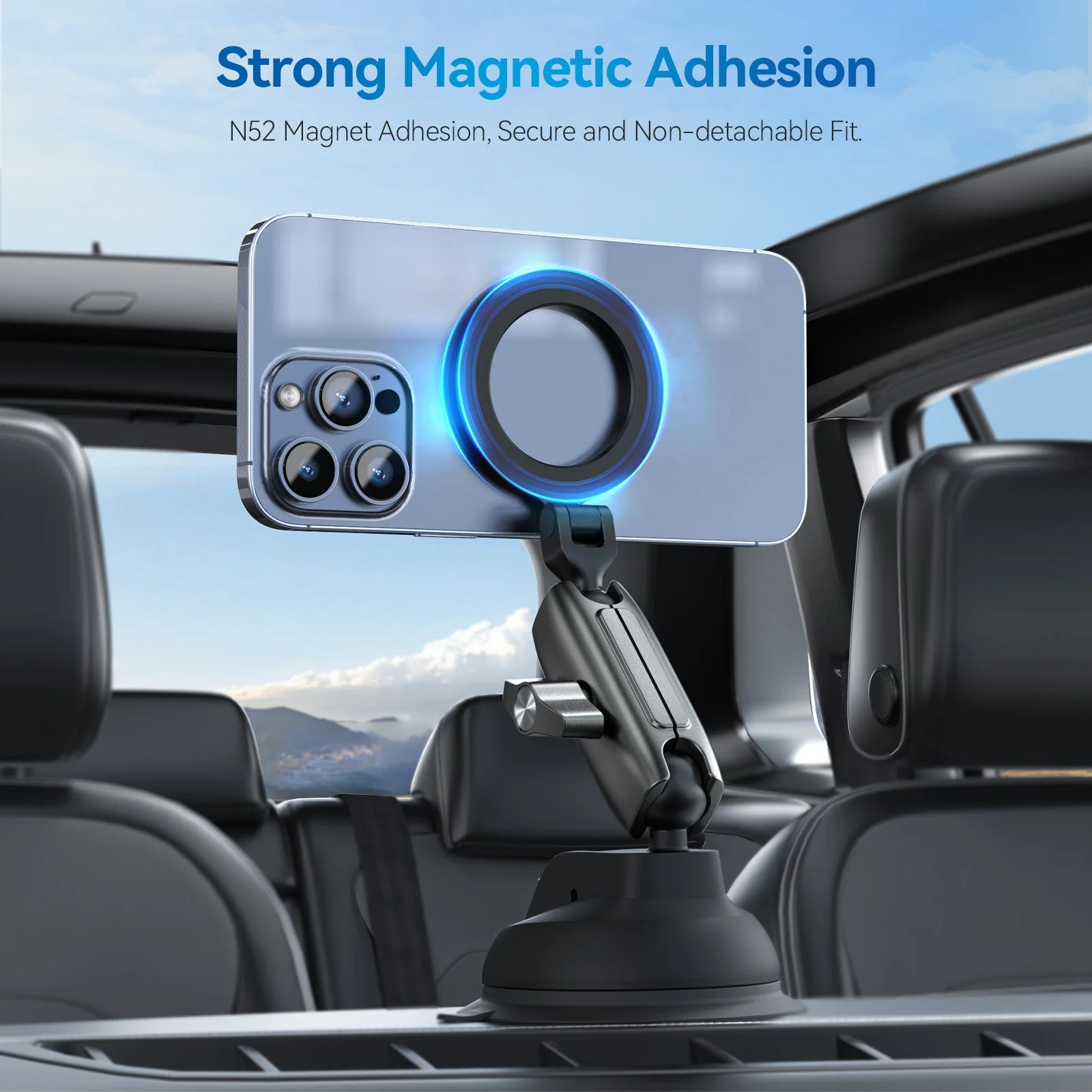 Magnetic Suction Car Phone Mount - Image 6