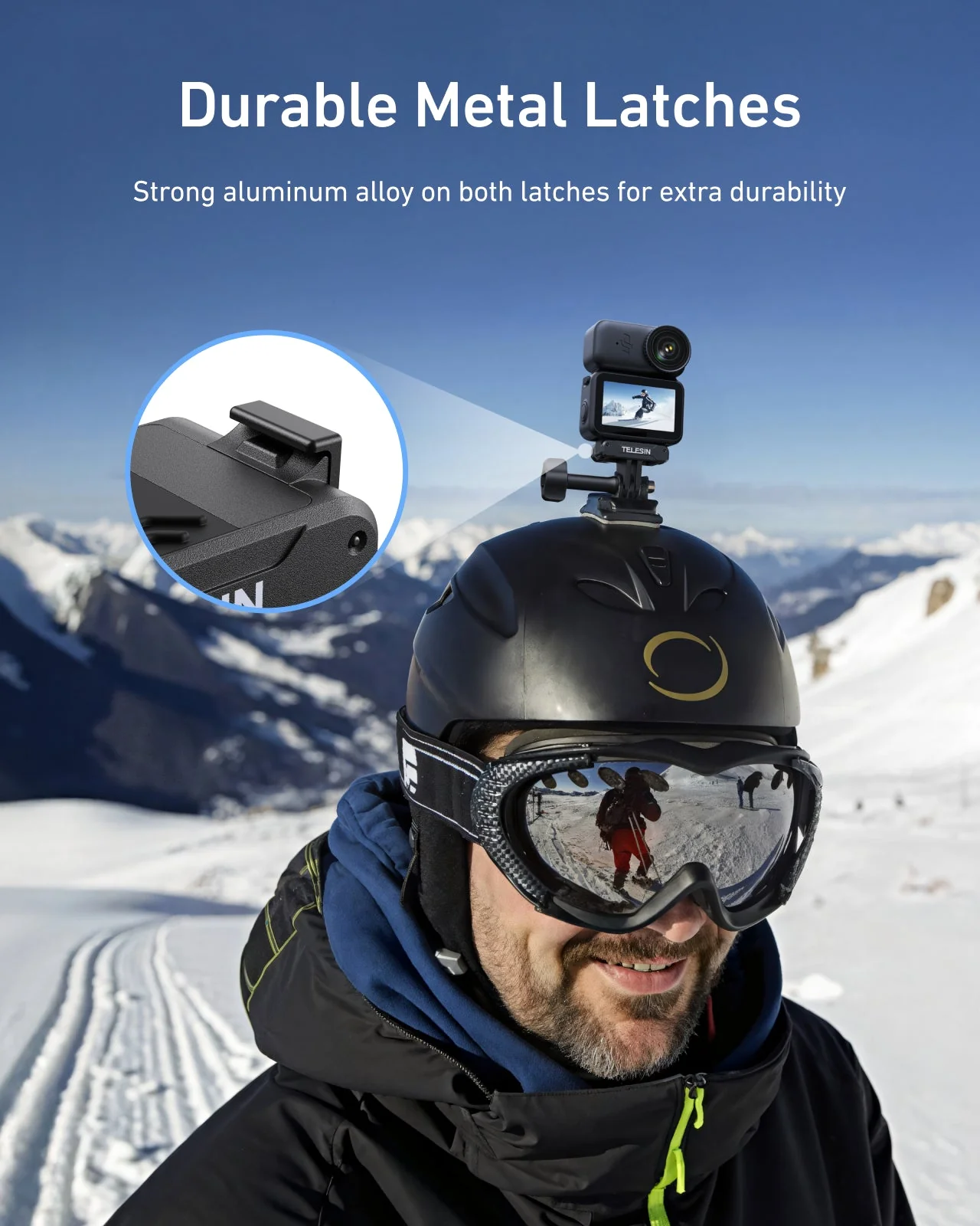 TELESIN Quick-Release Spring Clip for DJI Osmo Nano/Action 6 - Image 8