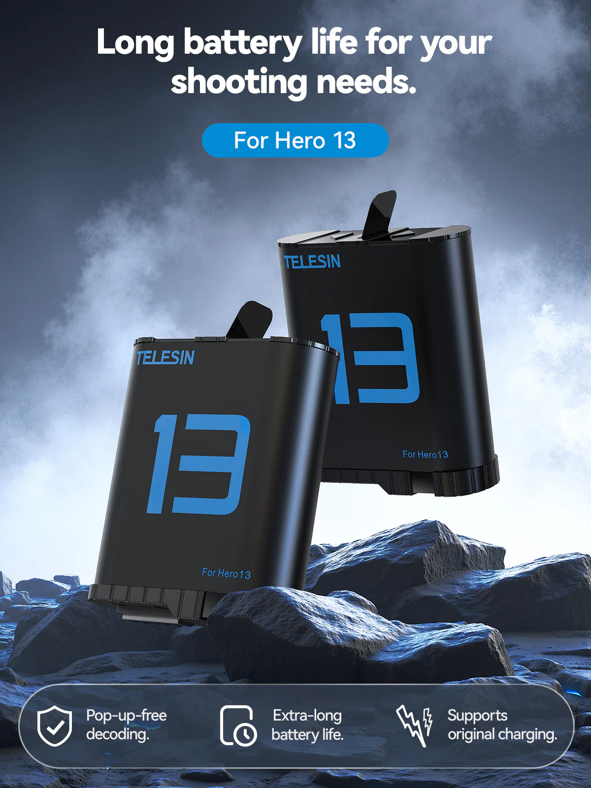 Rechargeable Lithium-ion Battery For Hero 13 - Image 10