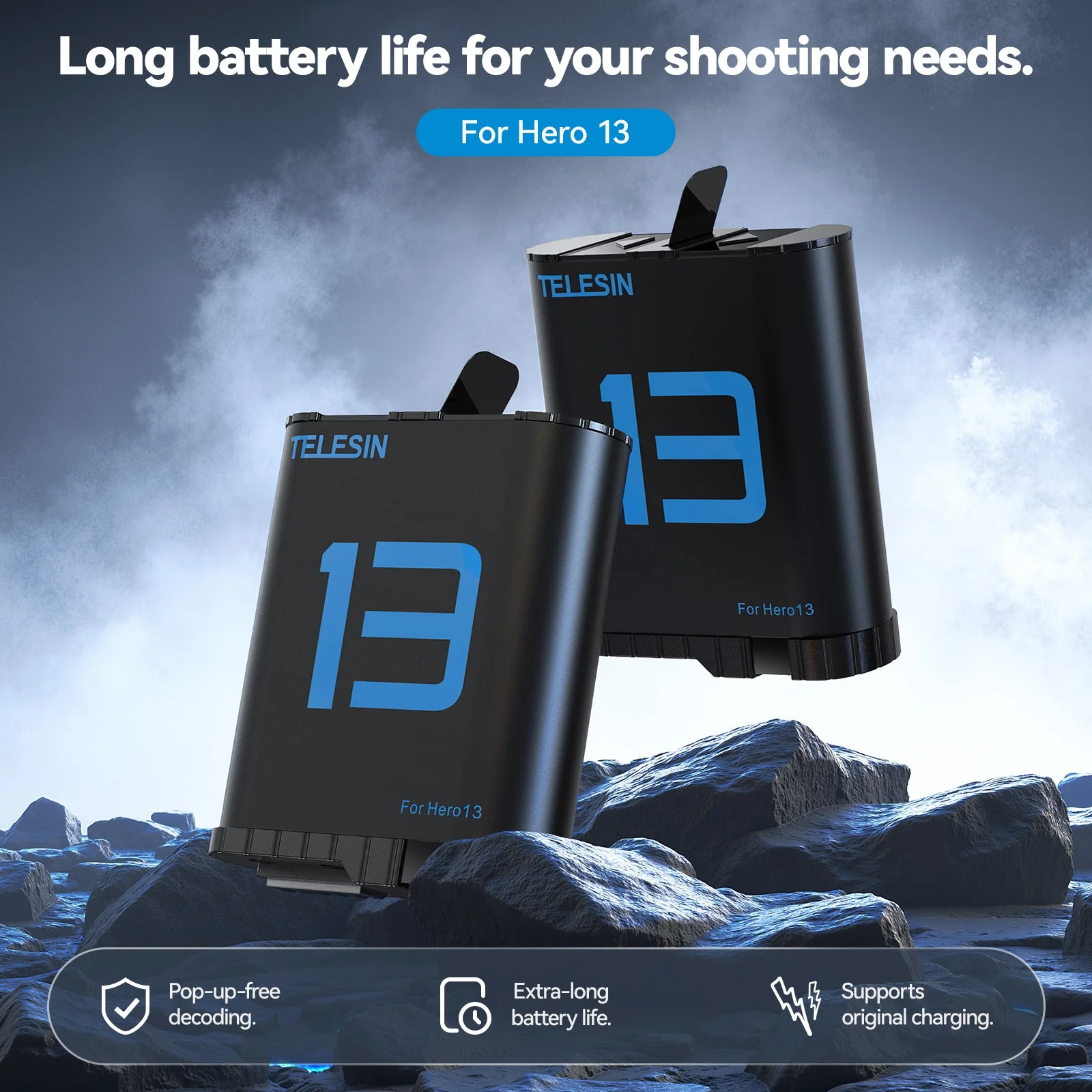 Rechargeable Lithium-ion Battery For Hero 13 - Image 4