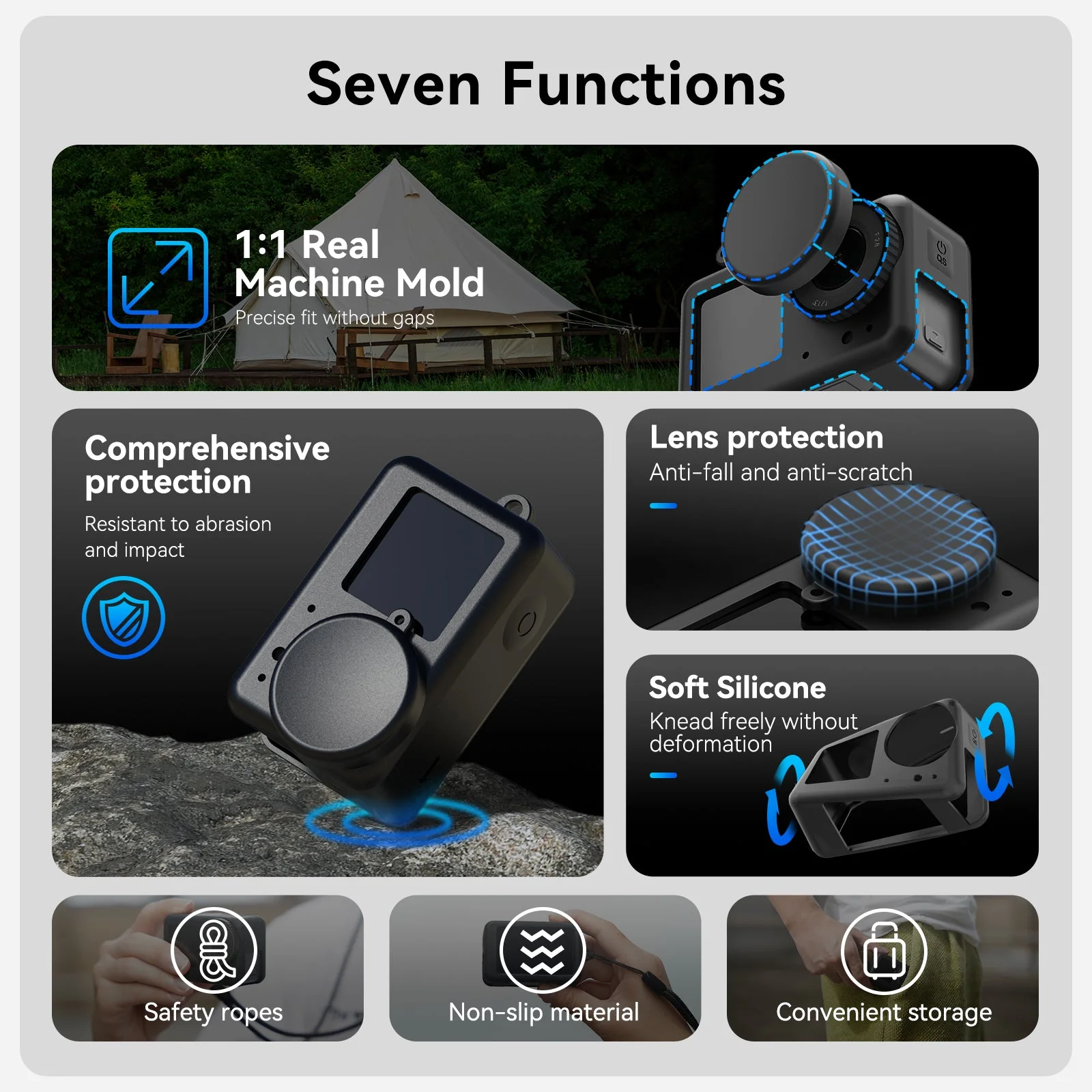 Silicone Protective Case For DJl Osmo Action 3/4/5 Pro - Image 3