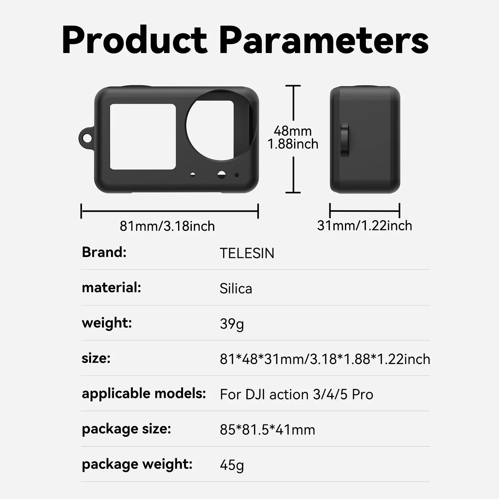 Silicone Protective Case For DJl Osmo Action 3/4/5 Pro - Image 9