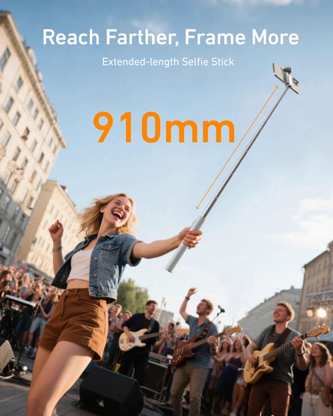 TELESIN 1.3m Tripod Selfie Stick with Zoom - Image 7