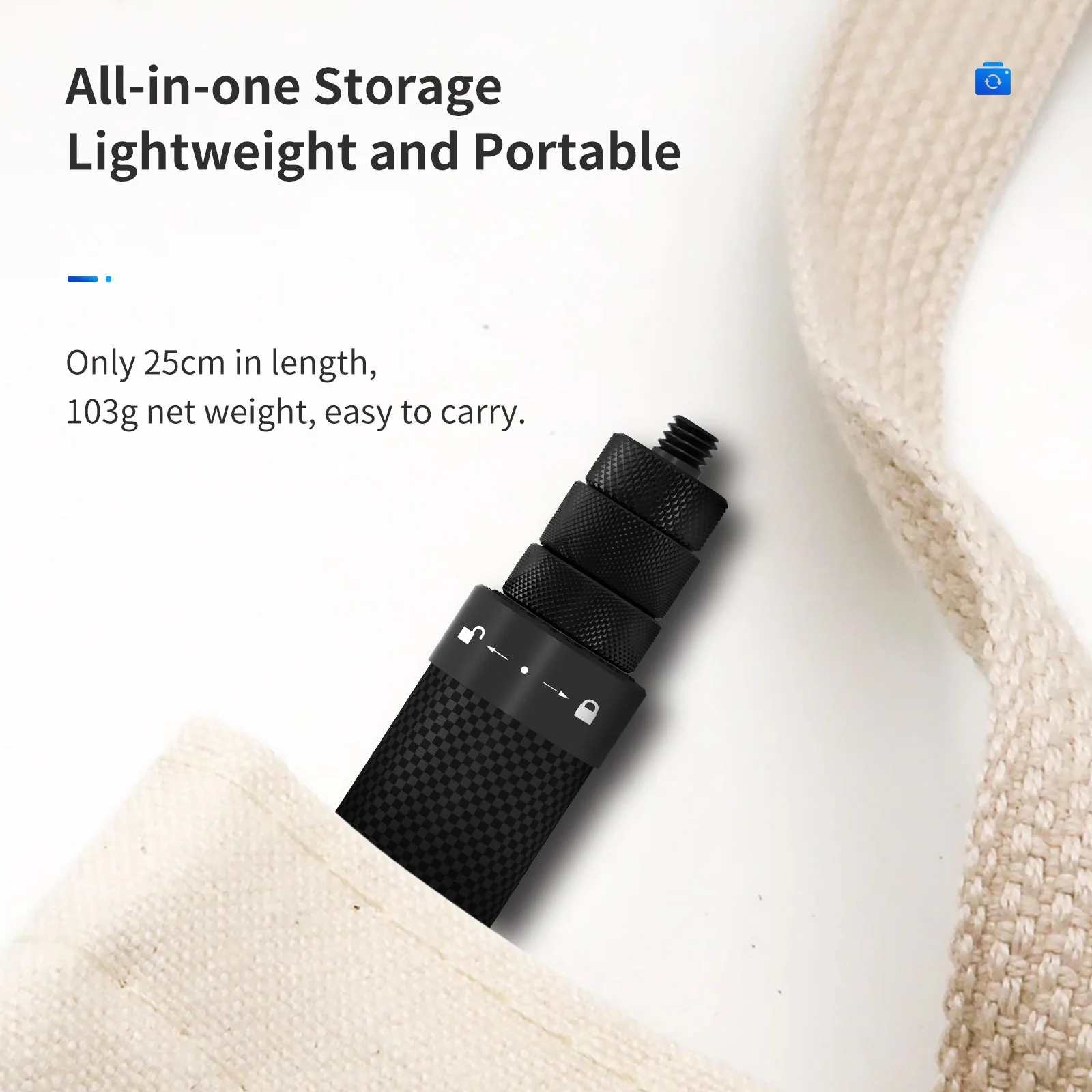 TELESIN 1.16m Carbon Fiber Selfie Stick - Image 12