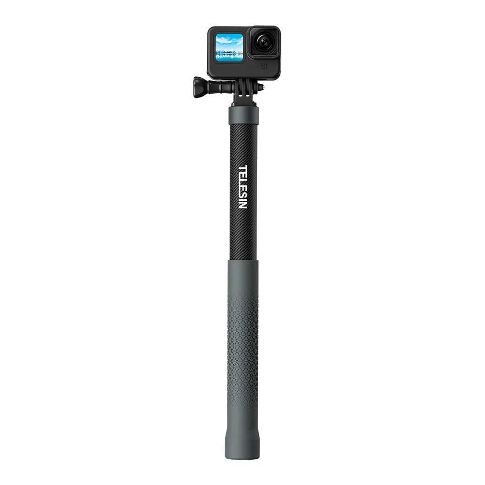 TELESIN 1.2m Adjustable Carbon Fiber Selfie Stick - Image 3