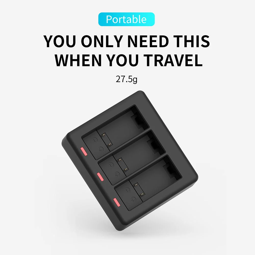 TELESIN 3 Slots Charger for GoPro Hero 9/10/11/12 - Image 9
