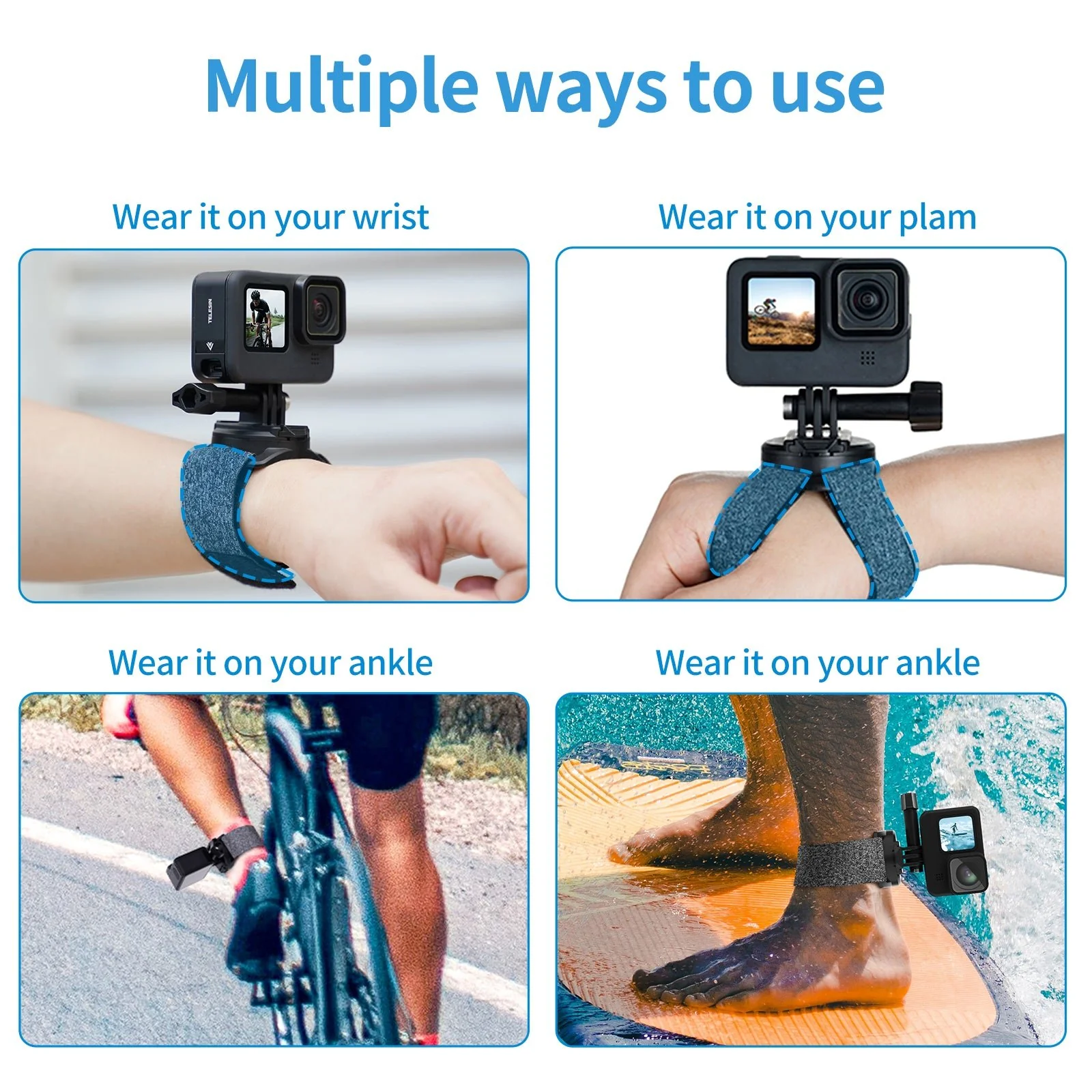 TELESIN 360 Degree Steerable Wrist Strap for Action Camera - Image 9