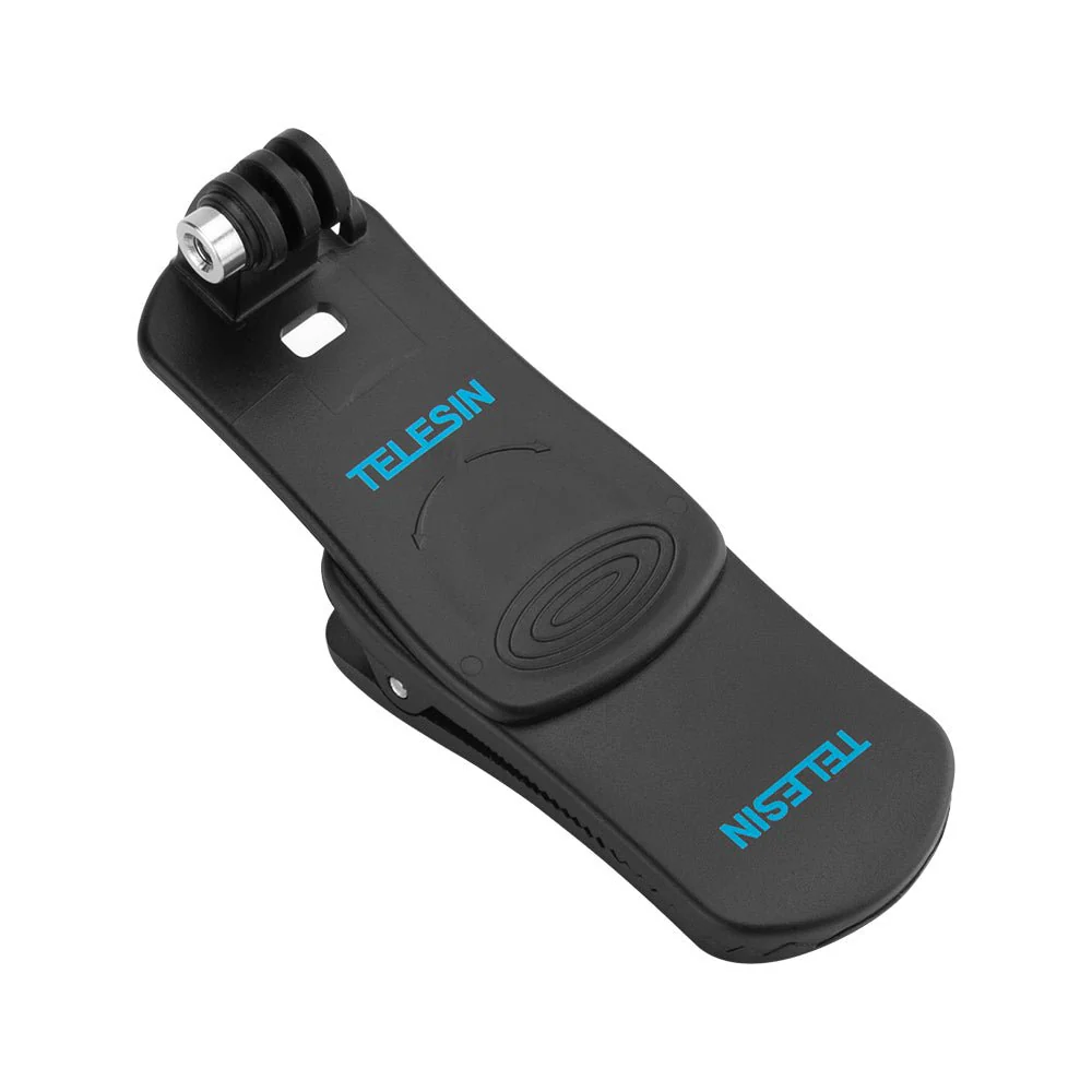 TELESIN 360° Rotation Backpack Clip Clamp Mount for Action Cameras - Image 6