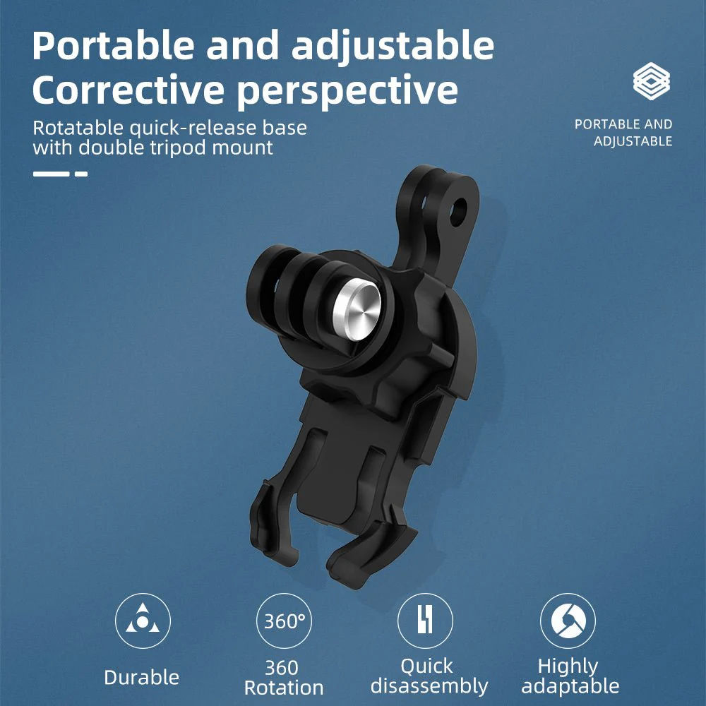 TELESIN 360° Rotate Adjustable Buckle Double J-hook - Image 5