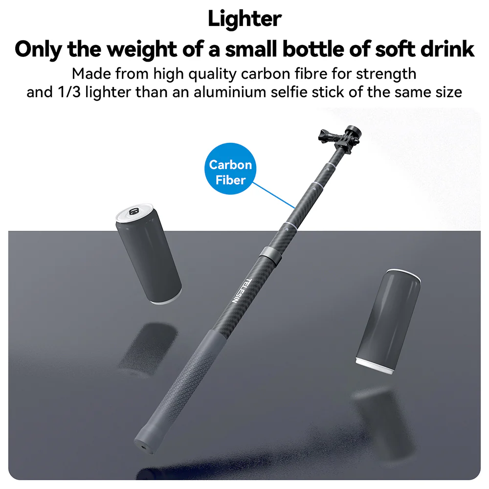 TELESIN New Design 3m Carbon Fiber Selfie Stick (3.0) - Image 12