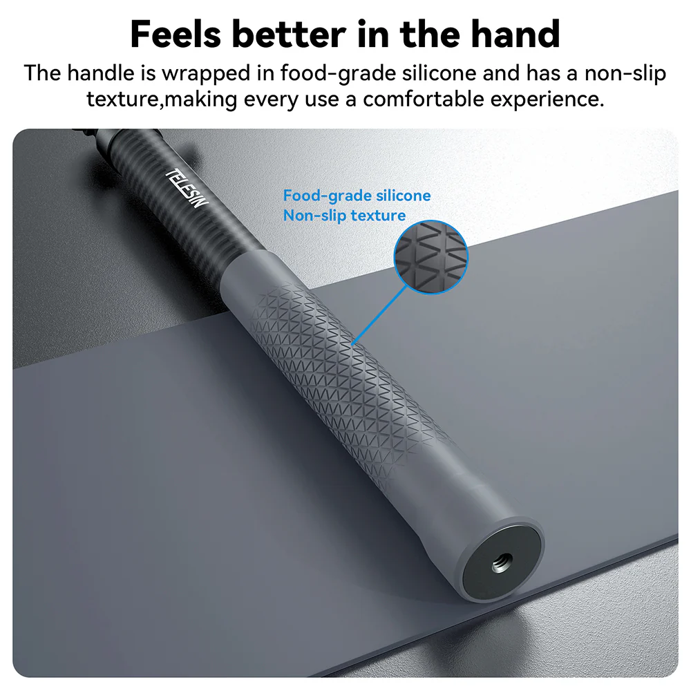 TELESIN New Design 3m Carbon Fiber Selfie Stick (3.0) - Image 13