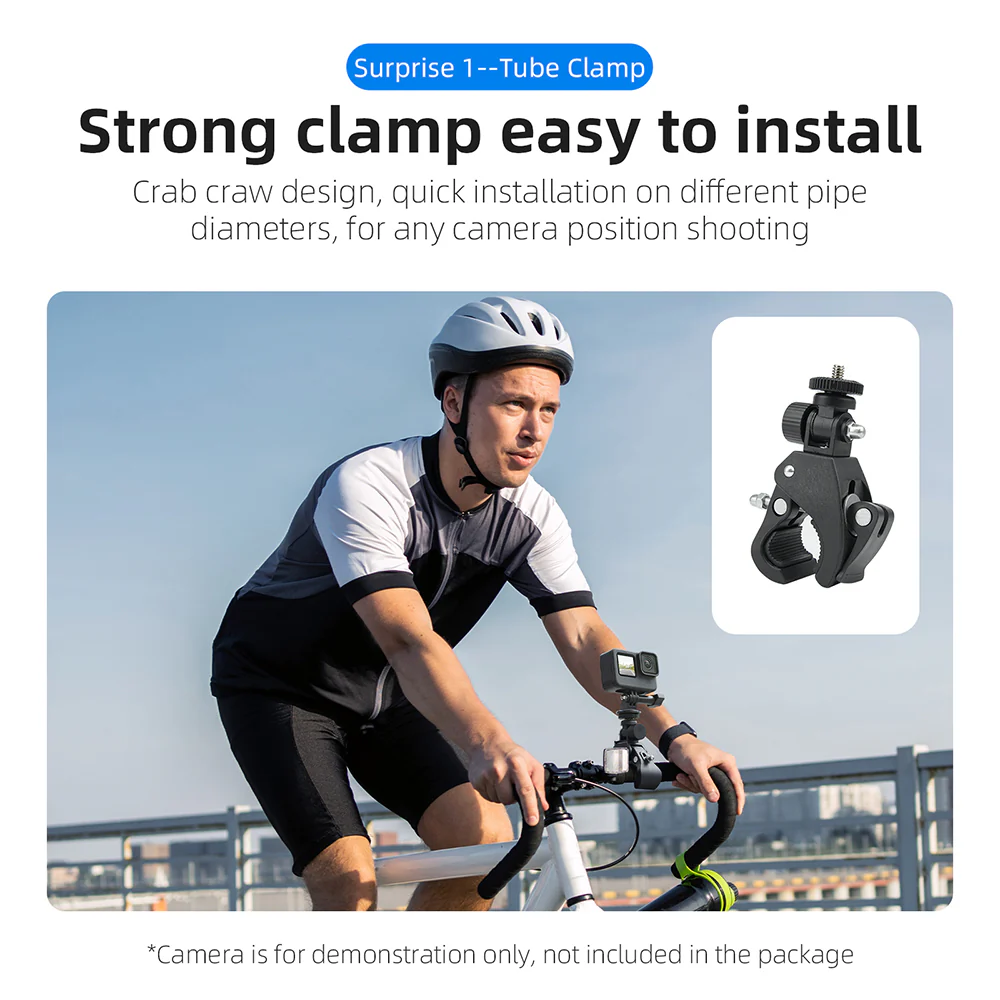 TELESIN Action Camera Accessories Kit for Beginner - Image 3