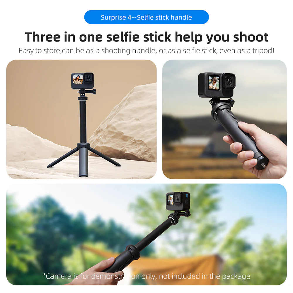 TELESIN Action Camera Accessories Kit for Beginner - Image 6