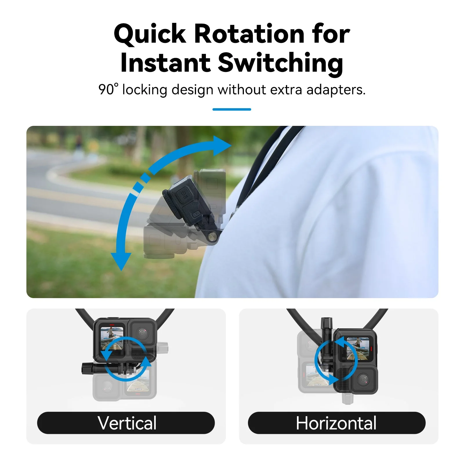 TELESIN Action Camera Neck Holder SE 2.0 - Image 5
