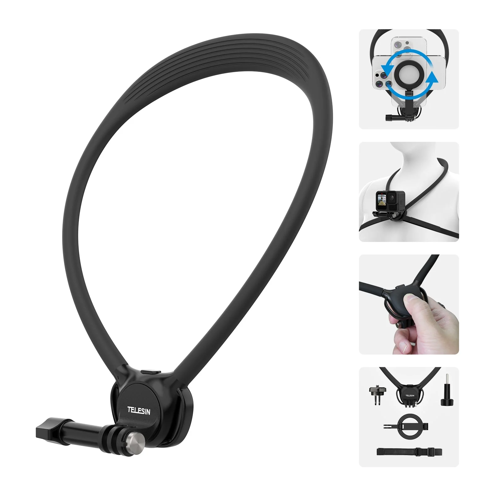 TELESIN Action Camera Neck Holder SE 2.0 - Image 8