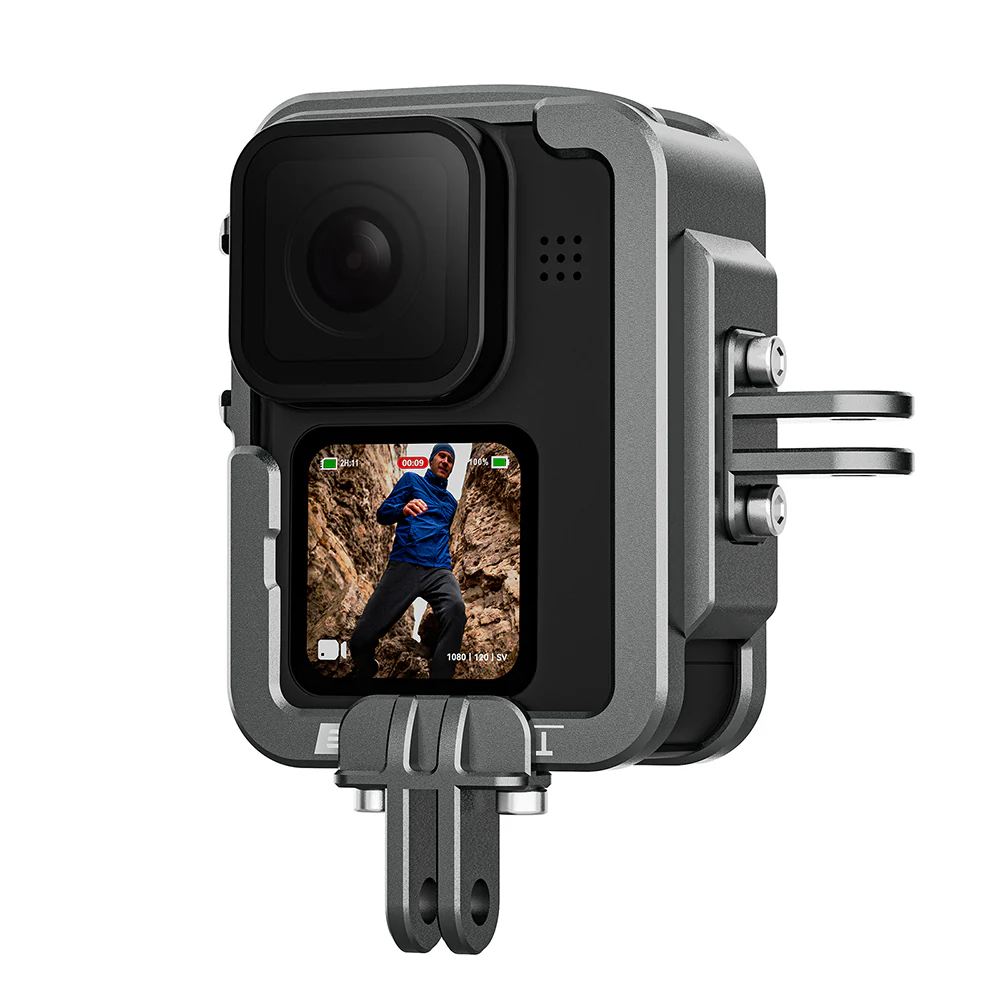 TELESIN Metal Cage Vertical Frame for GoPro 12/11/10/9 - Image 4