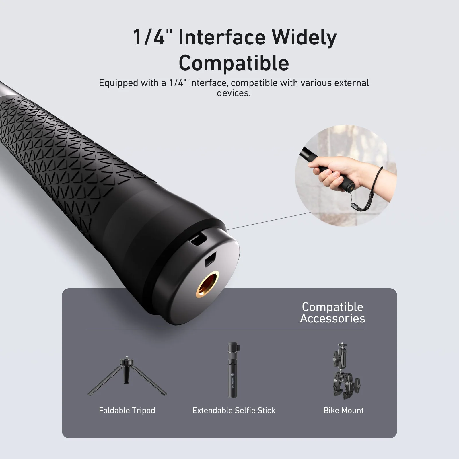 Telesin aluminum alloy high strength selfie stick - Image 6