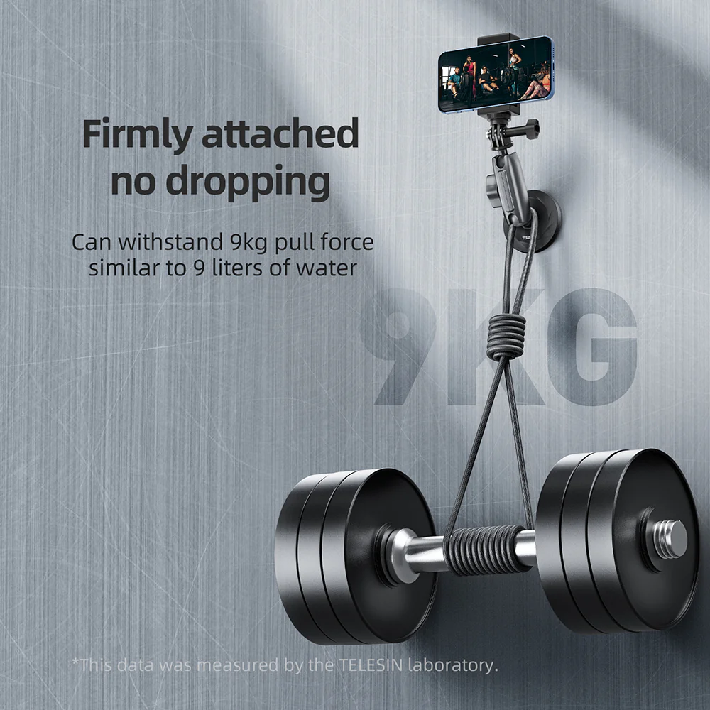 TELESIN Aluminum Alloy Magnetic Base Camera Mount - Image 10