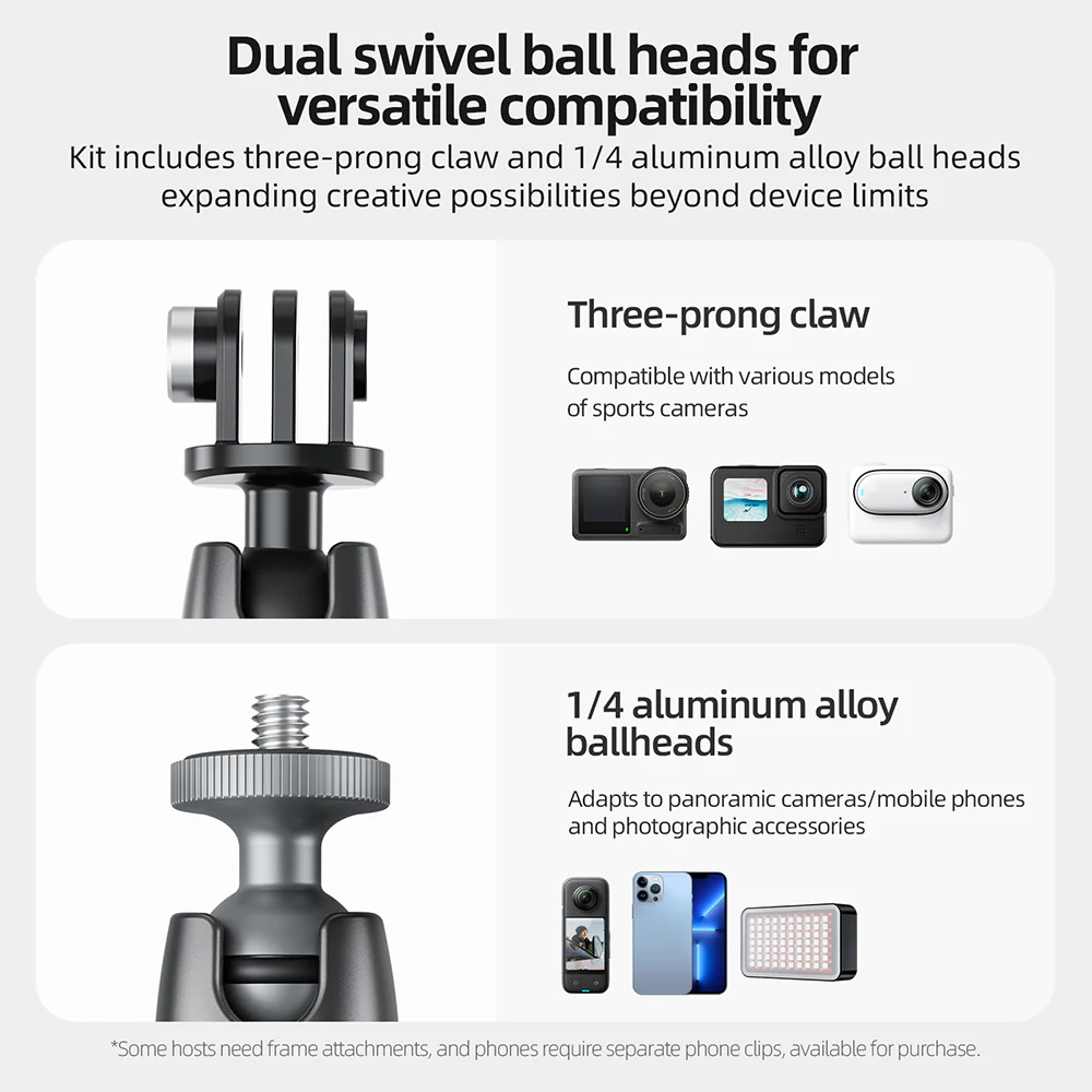 TELESIN Aluminum Alloy Magnetic Base Camera Mount - Image 11