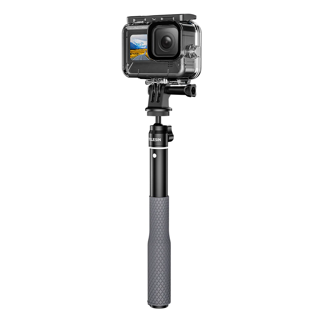 TELESIN Aluminum Alloy Waterproof Selfie Stick - Image 5