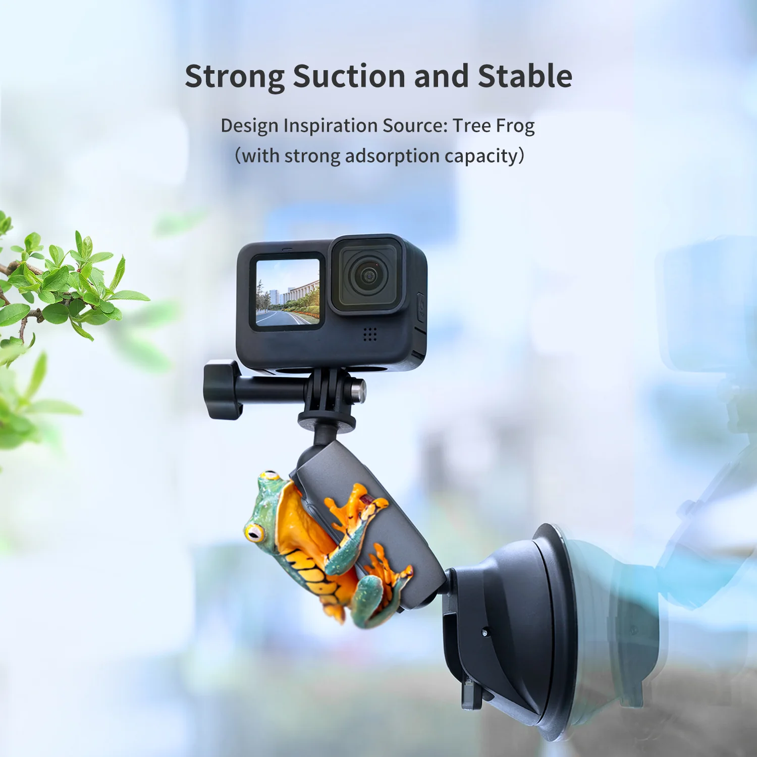 TELESIN Aluminum Alloy Camera Suction Cup Mount - Image 5