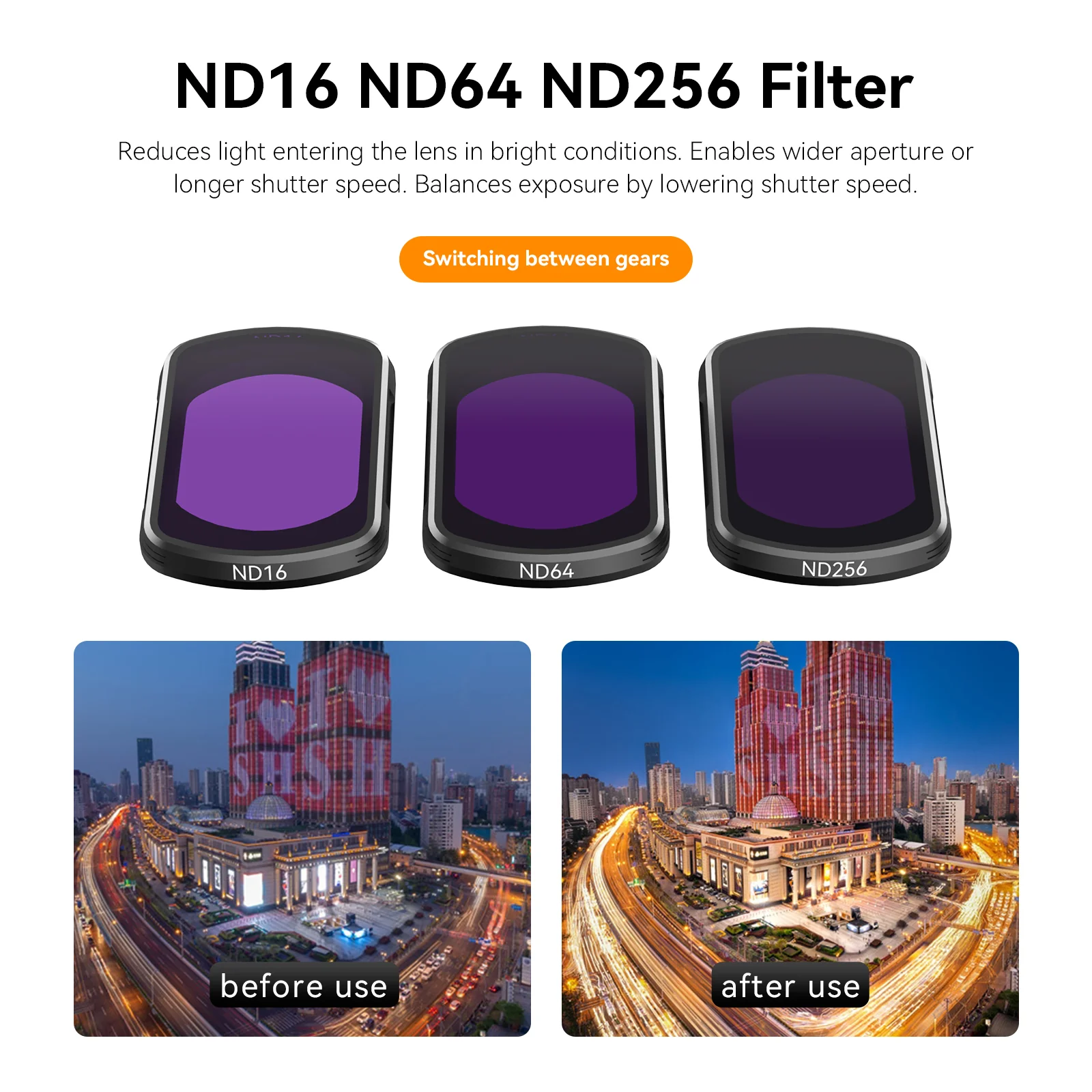 TELESIN CPL+ND16/64/256 Filter Set for DJI Pocket 3 - Image 7