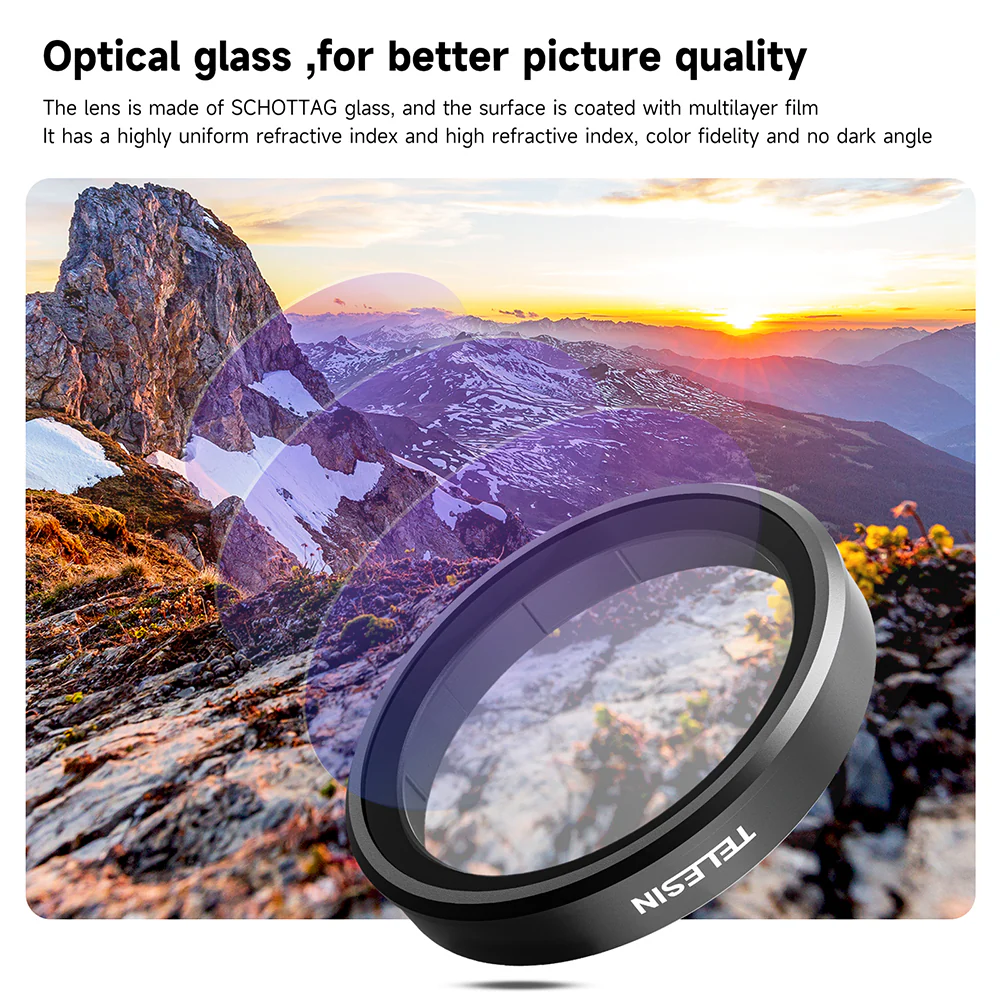 TELESIN CPL+ND8/16/32 Filter Set for DJI ACTION 3/4/5 - Image 12
